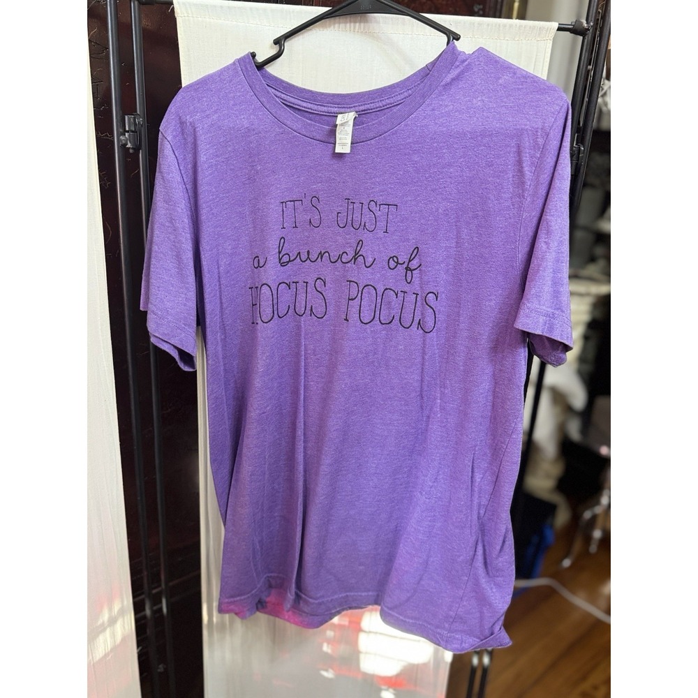 Canvas Bella+Canvas Purple Hocus Pocus Halloween Graphic T-Shirt Large